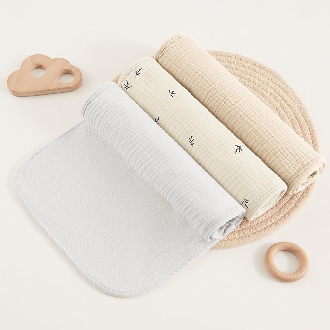 Susurration Muslin Burp Cloths, Soft Baby Burping Cloths - Image 7