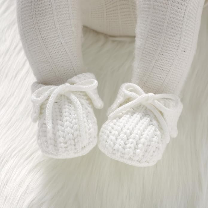 mimixiong Baby Booties Newborn Infant Sock Shoes | Hand Knitting Crochet Boy - Image 4