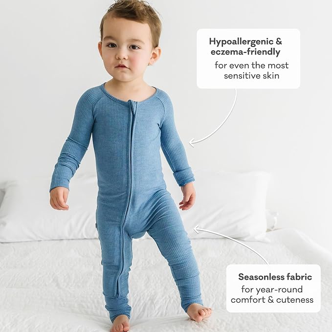 Little Sleepies Pajamas for Baby Boys & Girls, Viscose from Bamboo Baby Pajamas - Image 5