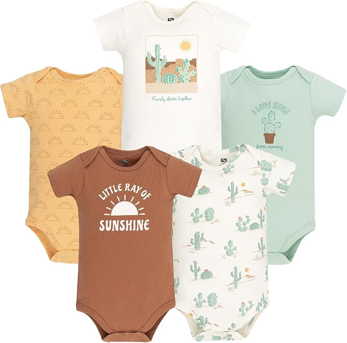 Hudson Baby Infant Boys Cotton Bodysuits 5-Pack by HudsonBaby
