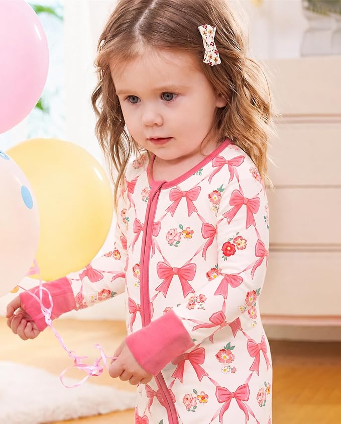 babee Reshinee Viscose derived from bamboo Baby Pajamas Convertible Footie - Image 7