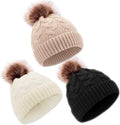 DANMY Baby Beanie Hat, Infant Newborn Toddler Winter Warm Knit Cap by DANMY