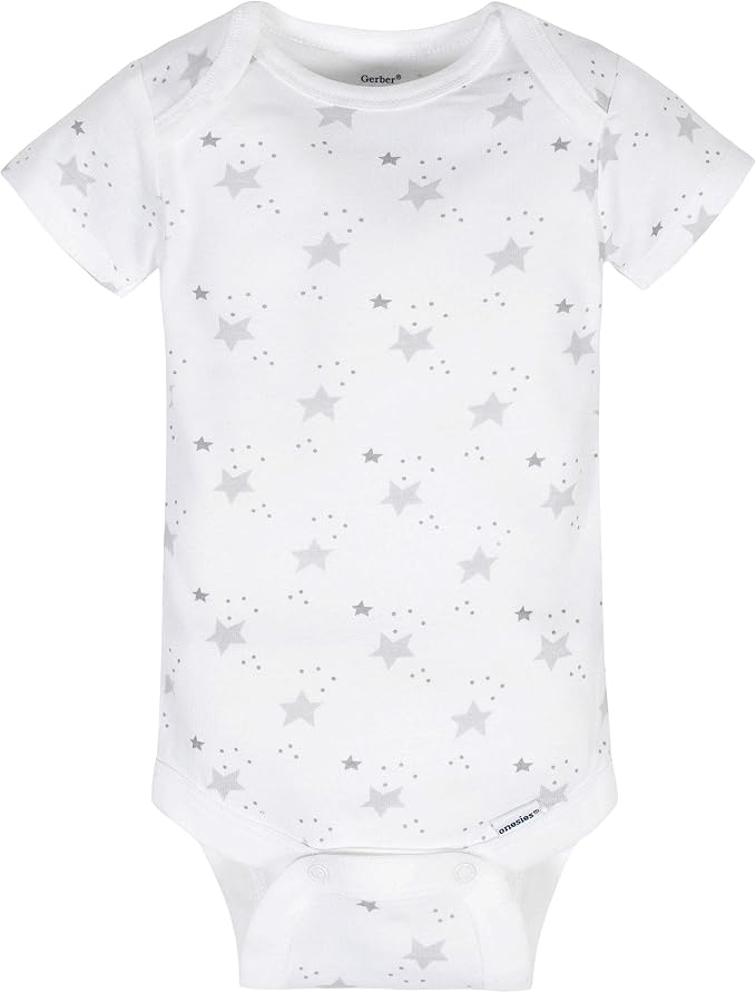 Gerber Baby Boys & Girls 8-Pack Short Sleeve Onesies Bodysuits - Image 4
