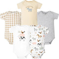 Hudson Baby Unisex Baby Cotton Bodysuits 5-Pack by HudsonBaby
