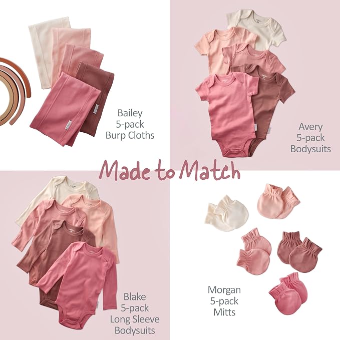 Butterblu Rory 10-Pack Short Sleeve Ruffle Bodysuits 100% Cotton | GOTS - Image 6