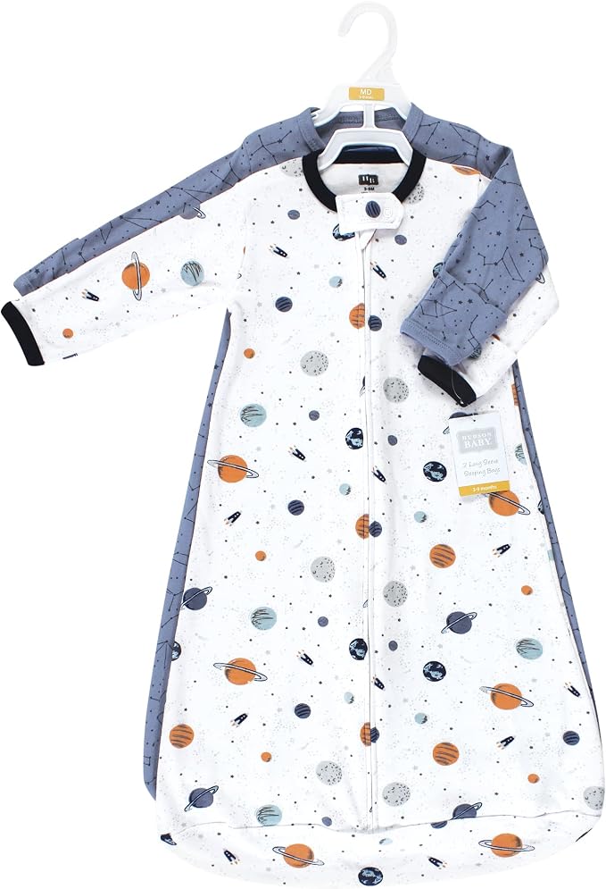 Hudson Baby Unisex Baby Cotton Long-Sleeve Wearable Sleeping Bag - Image 2