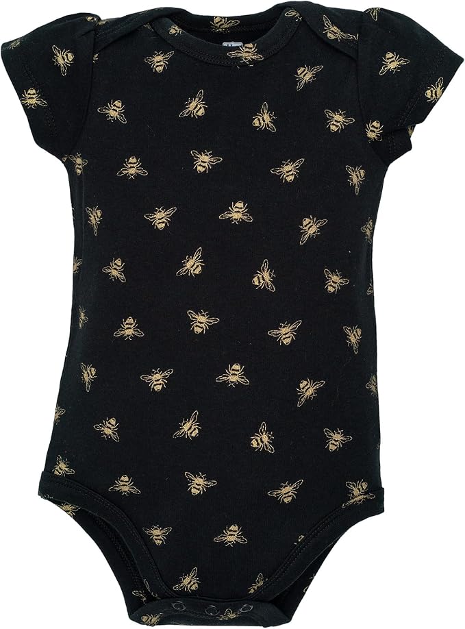 Hudson Baby Infant Girls Cotton Bodysuits 5-Pack - Image 6