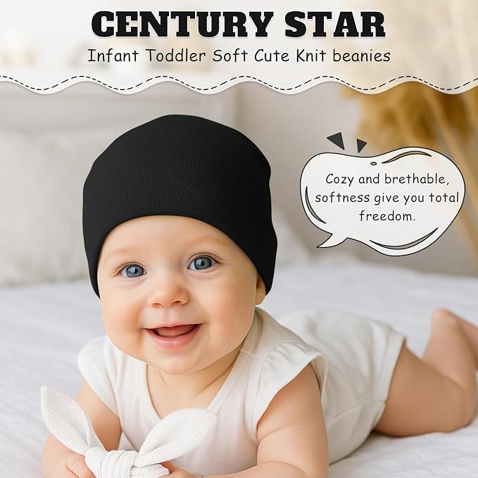 Century Star Baby Beanie Hats Newborn Infant Toddler Beanies - Image 5