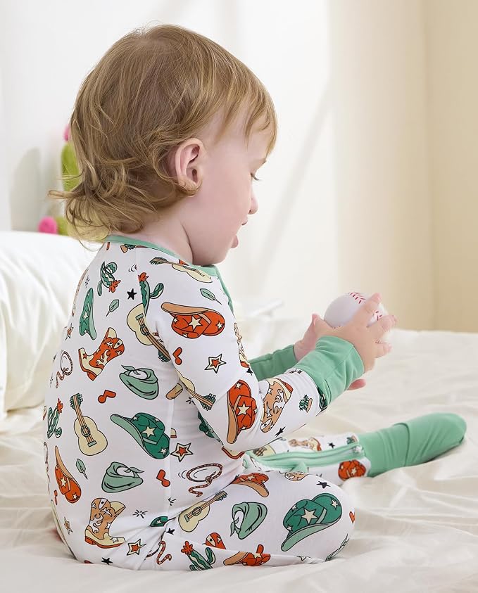 babee Reshinee Bamboo Viscose Baby Footie Pajama, Zipper Sleeper Boys Girls - Image 8