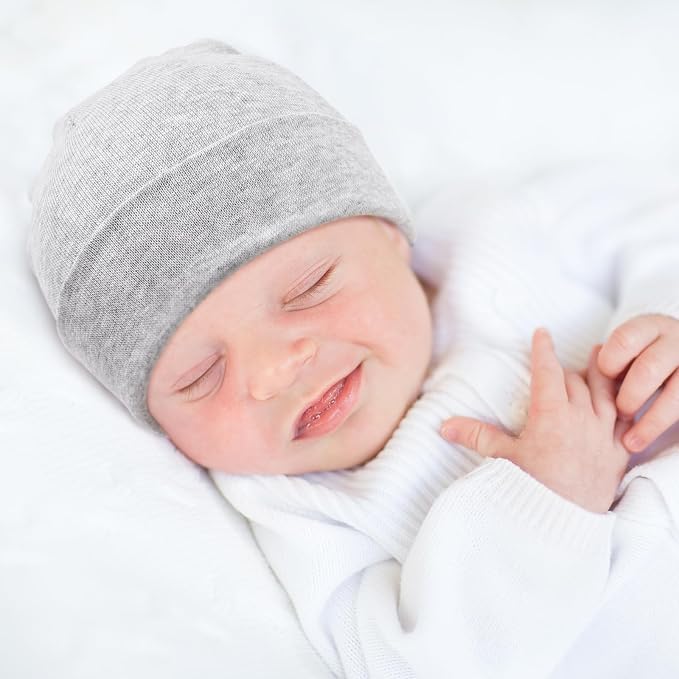 DRESHOW BQUBO 6 Pack Baby Hats for Boys Girls Unisex Preemie Hat Soft Knit Cap - Image 3