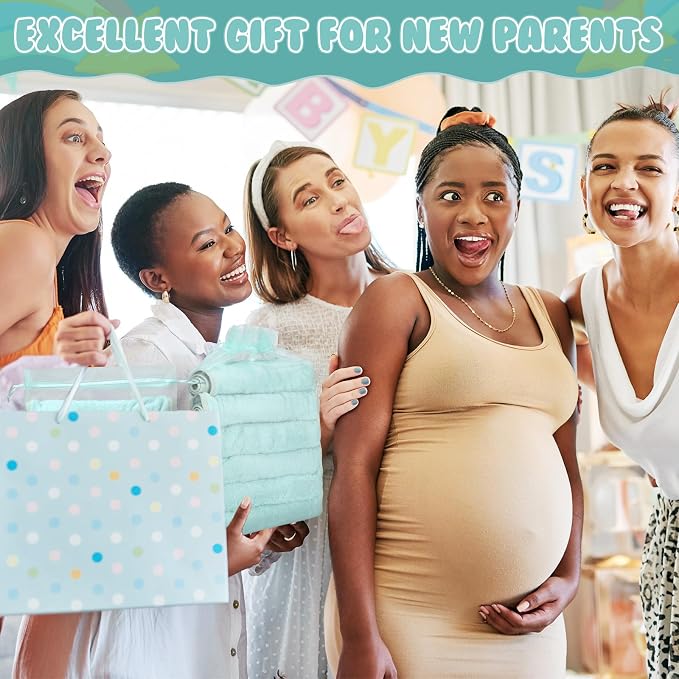 Hahafelt 6 Pack Green Baby Burp Cloths - Image 6