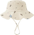 Muslin Baby Sun Hat Sun Protection Baby Toddler Bucket Hats by HONGTEYA