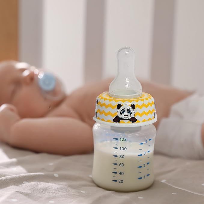 Refresh-a-Baby Reusable Bottle Top Nipple Adapter – Instantly Convert Any Bottle into a Sippy with Soft Silicone Nipples – Ideal for On-the-Go Feeding, BPA-Free, & Easy to Clean Pack of 2 (Panda)