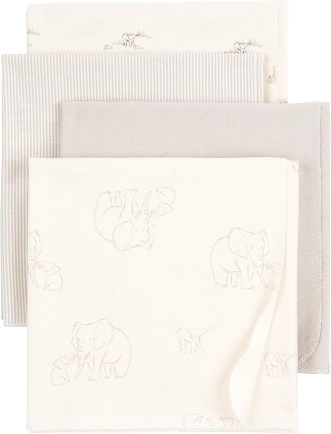 Carter's Baby Unisex Receiving Blankets 4-Pack - Image 6