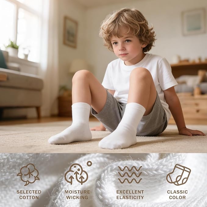 Baby Toddler Essentials Non-Slip Crew Socks - Image 4
