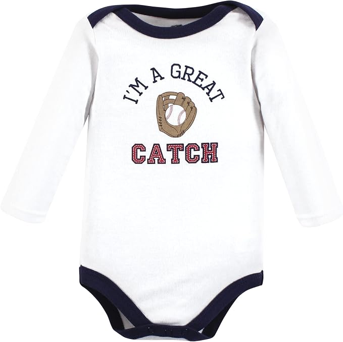 Hudson Baby baby-boys Cotton Long-sleeve Bodysuits 3-pack - Image 4
