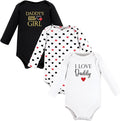 Hudson Baby Baby Girls' Cotton Long-sleeve Bodysuits 3-pack by HudsonBaby