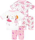 DAUGHTER QUEEN Girls Summer Pajamas Set 4 Pieces 100% Cotton Sleepwear Size 18 by DAUGHTERQUEEN
