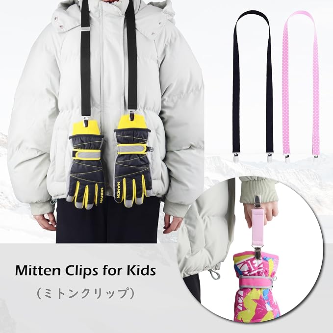 TRIWONDER Mitten Clips for Toddlers Kids Baby Gloves Clips Elastic Mitten - Image 5