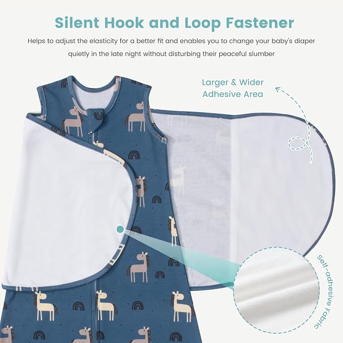 Baby Swaddle Sleep Sack, 1.0 Tog New-Parent-Friendly Swaddle | 6-12 Months Baby - Image 3