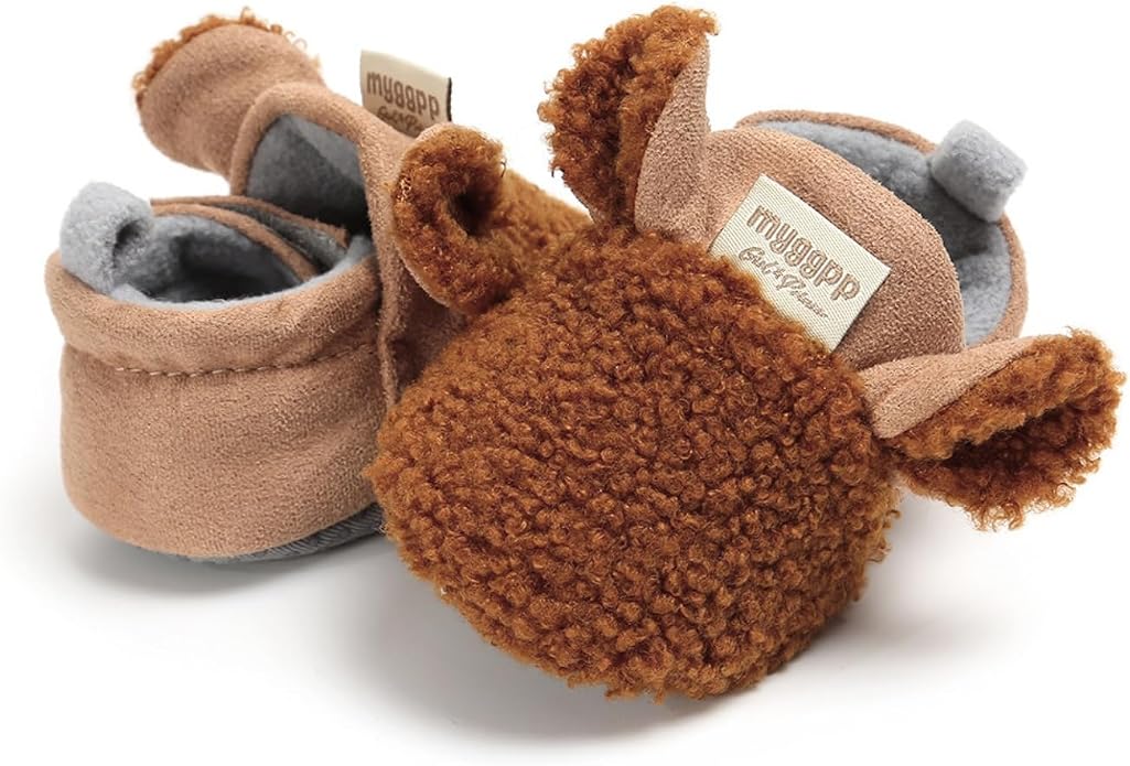 Baby Boys Girls Cotton Booties Non Skid Soft Sock Boots Infant Slippers Newborn - Image 5