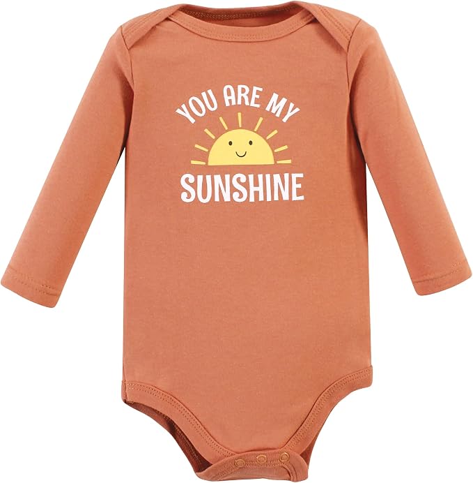 Hudson Baby Baby Girls' Cotton Long-sleeve Bodysuits 3-pack - Image 5