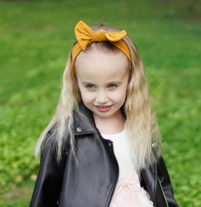 Baby Girl Headbands-Infant, Toddler Cotton Handmade Hairbands - Image 5