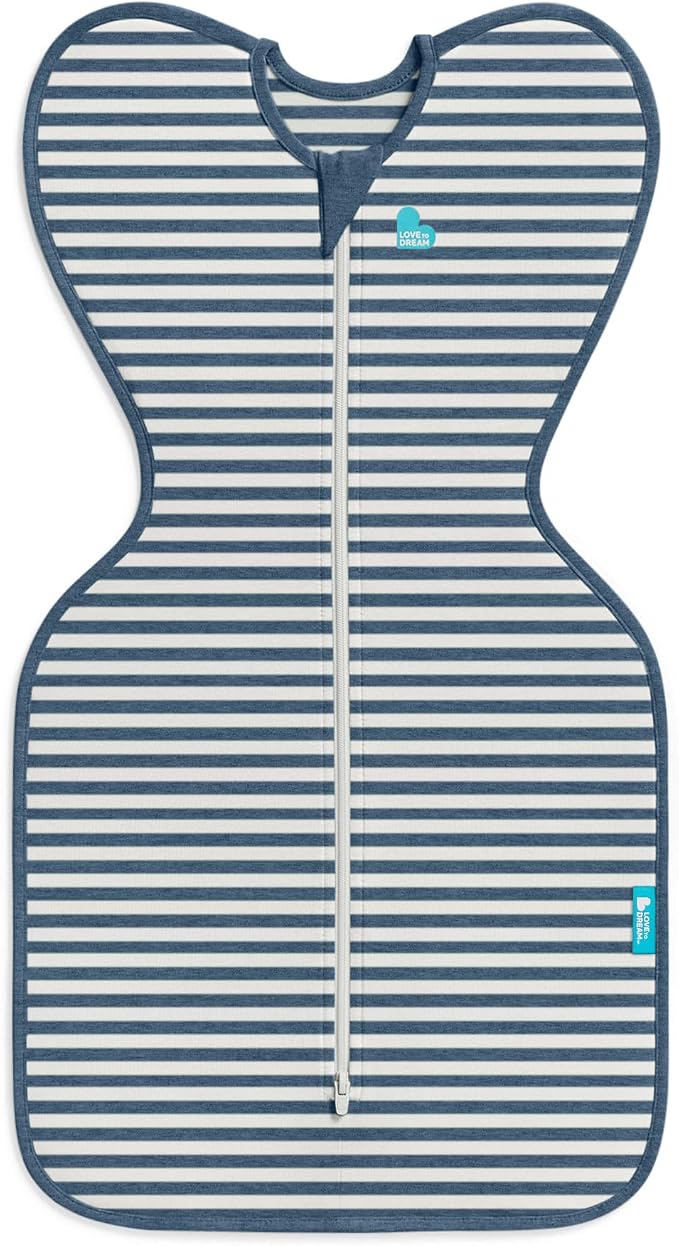 Love to Dream Swaddle Up, Baby Sleep Sack | 1.0 TOG, 8-13 lbs, Stripe Denim | - Image 2