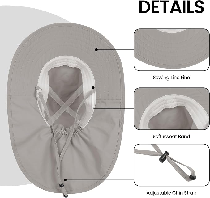 Baby Sun Hat with Neck Flap UPF 50+ - Image 3