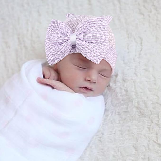 AQOKKA Newborn Baby Girl Hats - Image 3