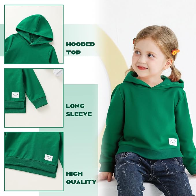 Happy Town Toddler Baby Boy Girl Sweatshirt Hoodie Pullover Fall Outfits Solid - Image 4