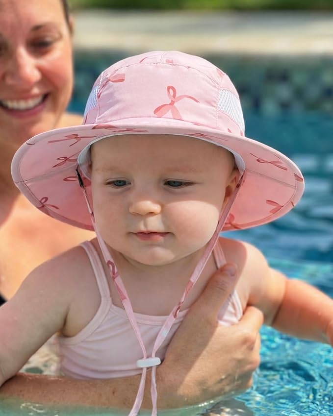 HONGTEYA 2 Pack Baby Sun Hat Infant Toddler Boys Girls Sun Protection Bucket - Image 5