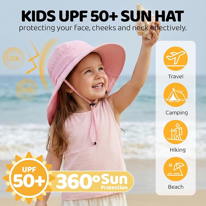 Baby Sun Hat with Neck Flap UPF 50+ - Image 2