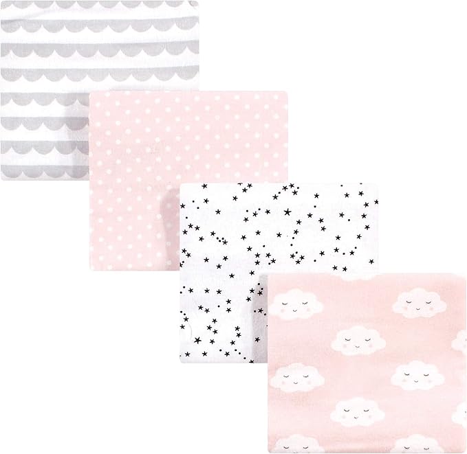 Hudson Baby Unisex Baby Cotton Flannel Receiving Blankets, One Size by HudsonBaby
