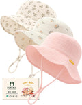 FURTALK Baby Sun Hat Muslin Cotton Toddler Bucket Hat by FURTALK