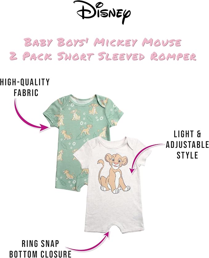 Disney Baby Boy Romper - Image 2