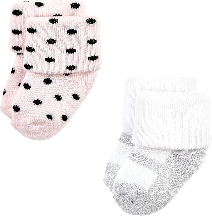 Hudson Baby Baby 8-pack Cotton Rich Newborn and Terry Socks - Image 4