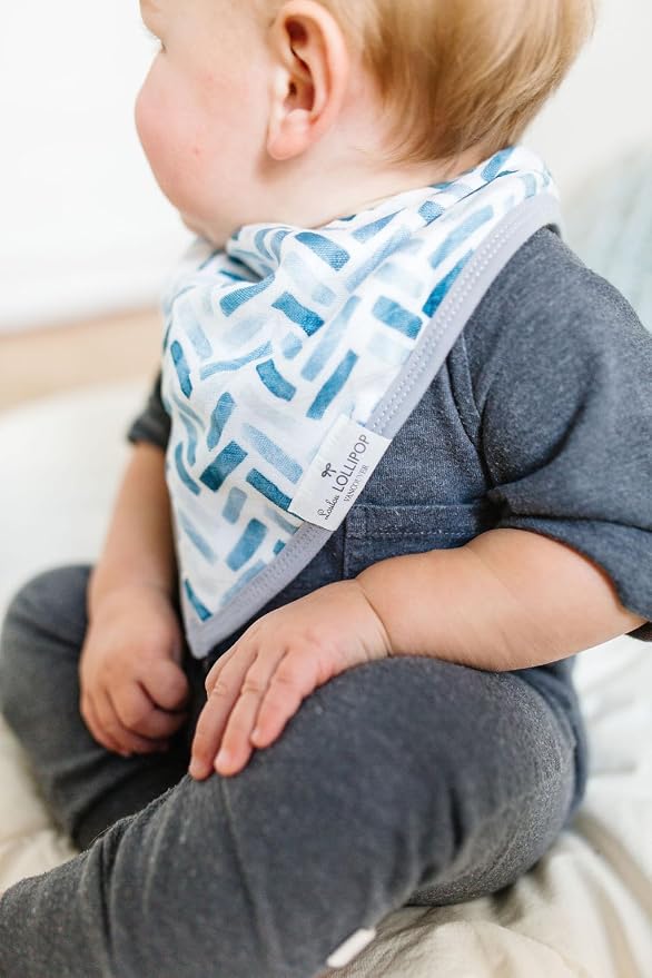 Loulou Lollipop Muslin Bandana Bib Drool Bib Set - Image 4