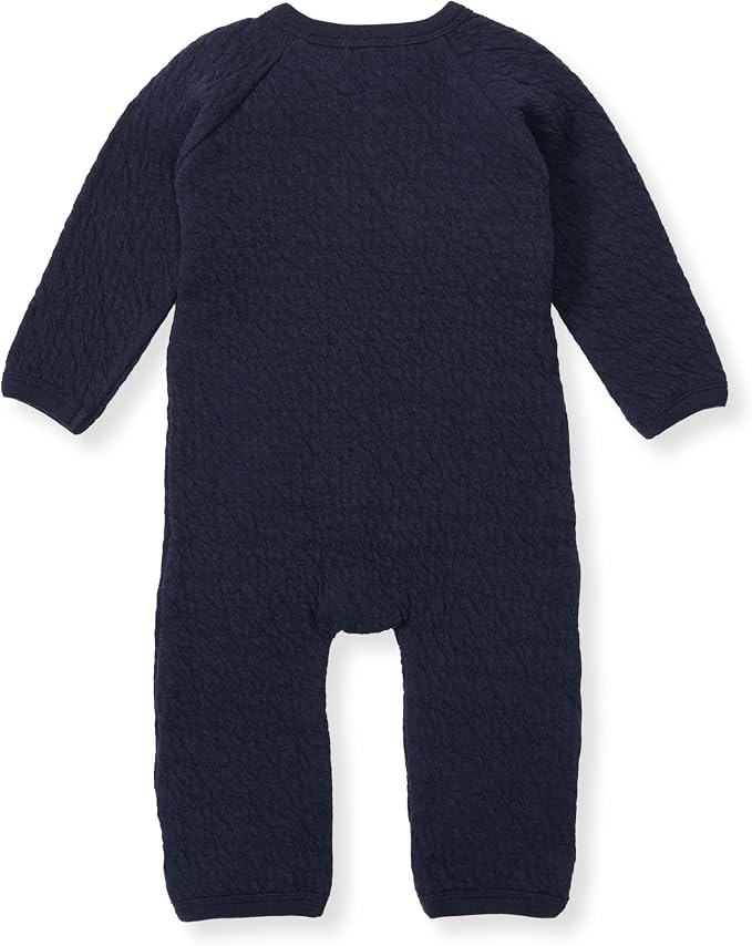 Burt's Bees Baby Long Sleeve Quilted Wrap-Front Jumpsuit, 100% Organic Cotton - Image 2