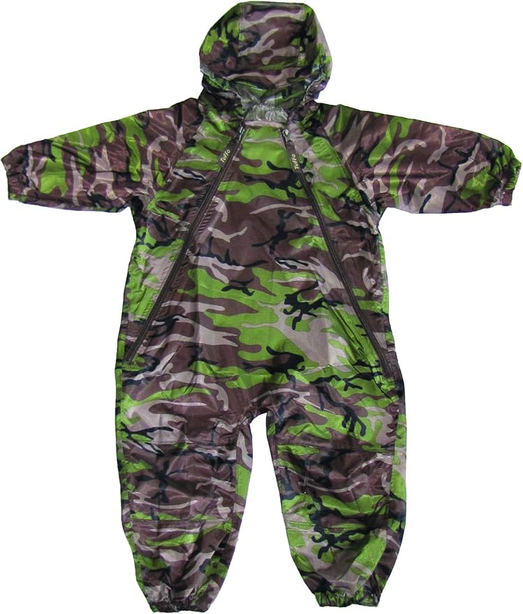 Tuffo Muddy Buddy Kids Waterproof Rain Suit One-Piece Coverall, Dual Zippers - Image 2