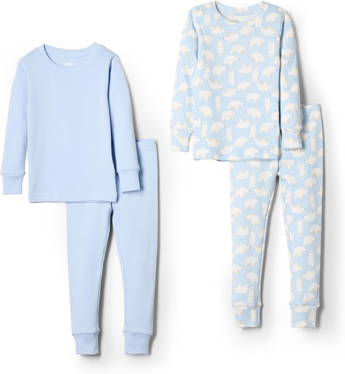 Amazon Essentials x Sofia Grainge Unisex Babies' Snug-Fit Cotton Footed Pajamas by AmazonEssentials