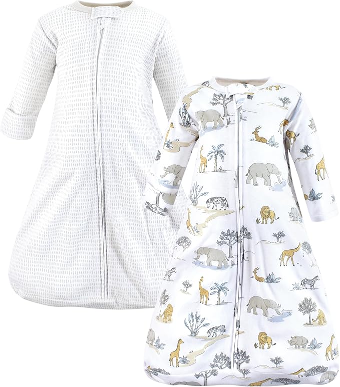 Hudson Baby Unisex Baby Cotton Long-Sleeve Wearable Sleeping Bag by HudsonBaby