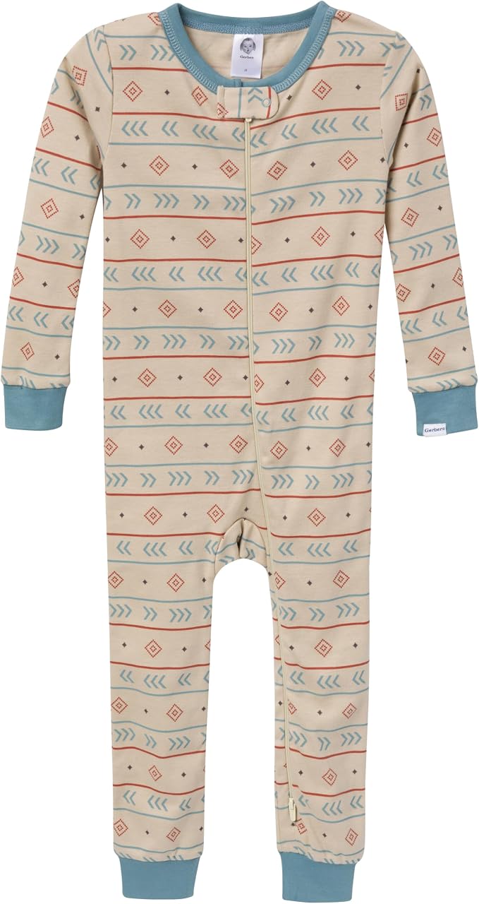 Gerber Baby Boys 3-Pack Snug Fit Footless One Piece Cotton Pajamas - Image 3