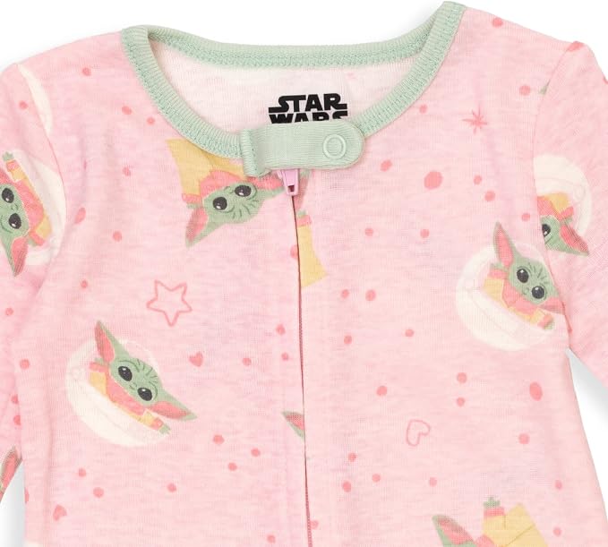 STAR WARS The Mandalorian Grogu Baby 2-Pack Footed One Piece Sleep N' Play - Image 7