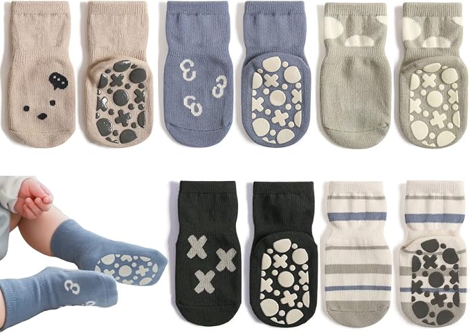 Exegawe Toddler Non Slip Socks, Cute Baby Socks by Exegawe