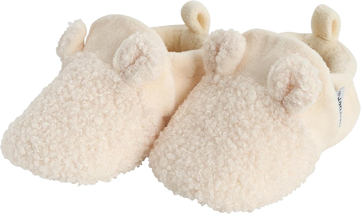 Gerber Baby Girls Fleece Lined Non Skid Soft Slipper Booties by Gerber