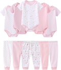 Baby Bodysuit and Pant Set Cotton Ribbed Mix Infant Girl Clothes | Unisex by ZAVBABY