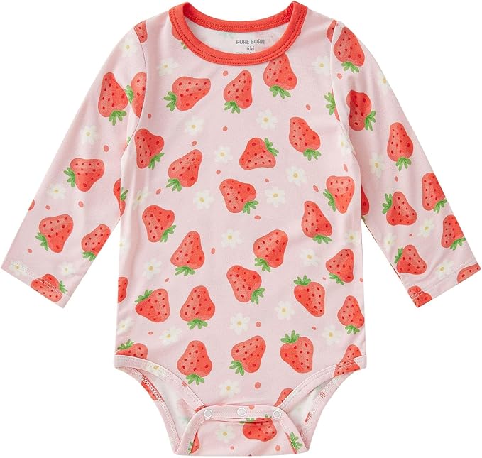 pureborn Baby Girls Boys Bodysuit One-Piece Romper 0-24 Months by pureborn