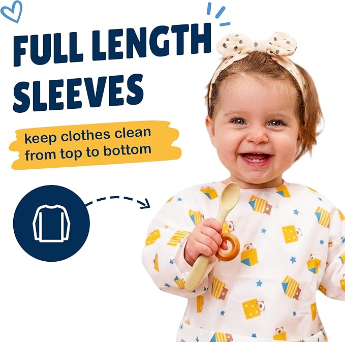 Eli with Love Disposable Bibs Individually Wrapped Bib with Crumb Catcher - Image 4
