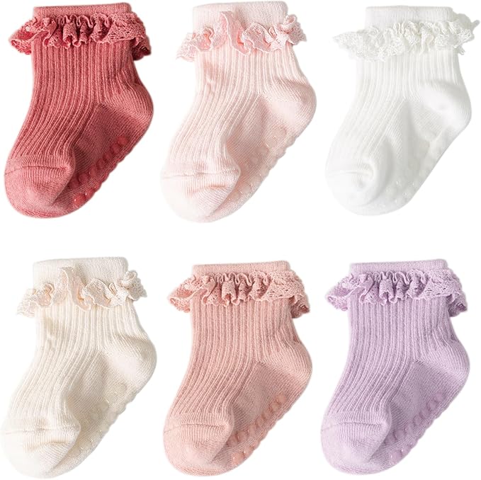 DRESHOW BQUBO Baby Girls Toddler Anti Slip Socks by DRESHOW